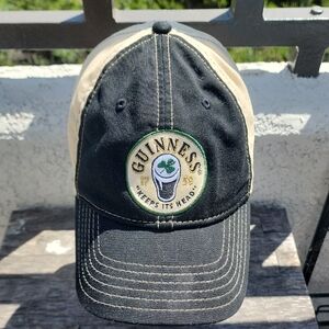 Guinness Black and Tan Embroidered Logo Cap